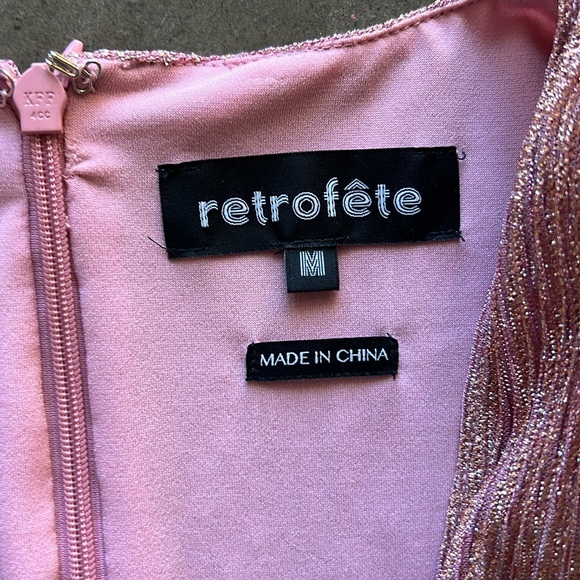 Retrofete Pink Shimmer dress - Picture 2 of 4